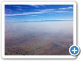 Land Ho!!!  Flight across the Atlantic Ocean from JFK International Airport, New York City to the coast of North Africa....Casablanca, Morocco.  Atlas Mountains in the distance.  