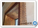 Ornamental window detailing and carved plaster work at the Bahia Palace, built late 19th century by Si Ahmed Ben Musa