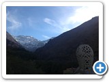 Kasbah Du Toubkal patio nestled amidst the majestic peaks