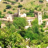 Sant Jeroni de la Murtra or Saint Jerome of the Myrtle. The original manor house corner stones date back to 1411.  The expansive manorial estate was a magnificent setting for the monastic community to develop.