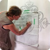 Michelle tracing a classic Greek cameo for her figurative influence...