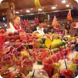 A visual feast...stall after stall of delectable selections.