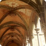 It took nearly 100 years to complete the beautiful open galleries and ornamental arcades of the cloister, surrounding the central garden courtyard.