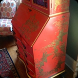 39   Detail - Family Heirloom Transformed via Lacquer Finish with Hand-painted Chinoiserie Detailing for a Living Room