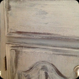 69  Custom Vanity Finish; Distressed Antique w/ Crackle Accent