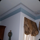 5 Ornamental Dining Room Ceiling with Corner Medallions
