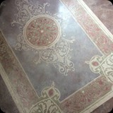 Decorative Artist, Heather Bruno-Sears Rendered her c. 1814 Stone Schoolhouse & Decorative Arts Studio Foyer Entrance Floor