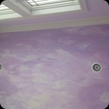 26  Sky Mural on Ceiling for a Girls Bedroom