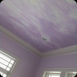 29  Sky Mural on Ceiling for a Girls Bedroom