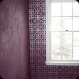 4 Merlot Lusterstone & Moroccan Trellis Feature Wall Detail